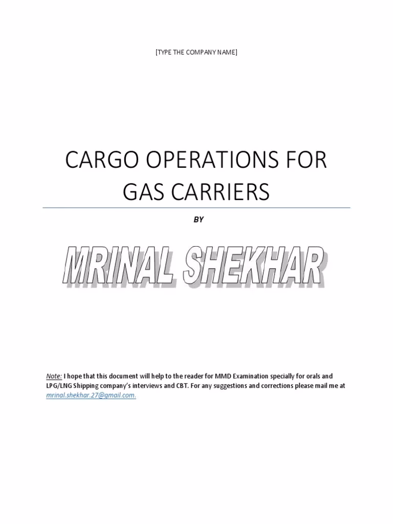 What does a cargo manual cover?