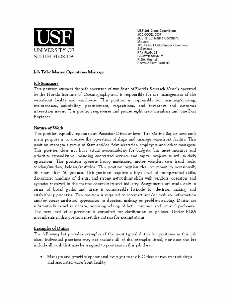 What does a vessel manager do?