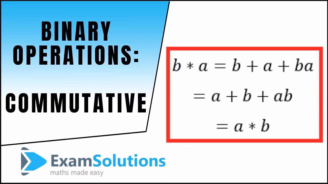 How to perform binary operations on a set of numbers?