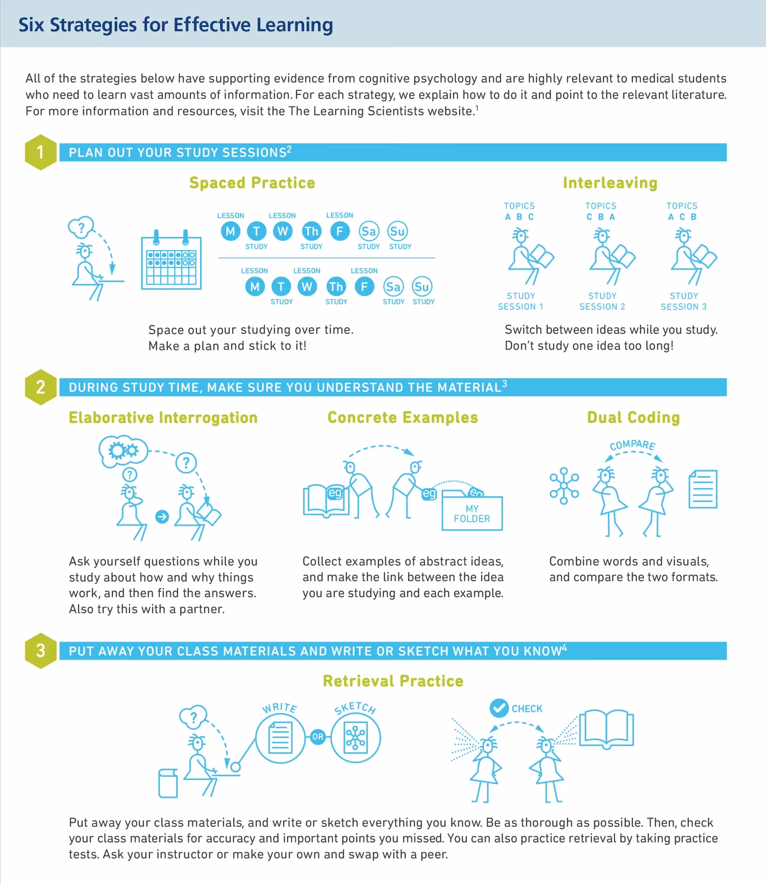 Are scientifically based learning strategies a standard part of Medical School?