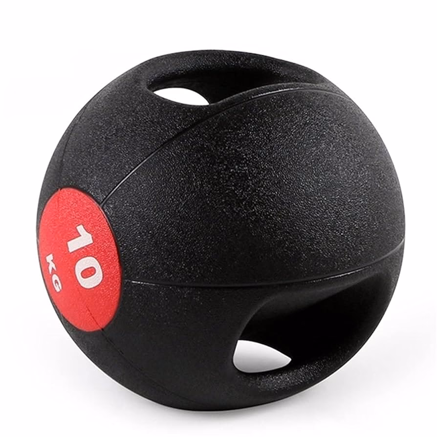 How is a medicine ball used in exercises?