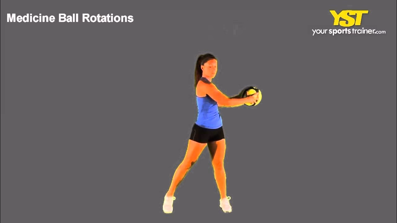 What is a rotational medicine ball throw?