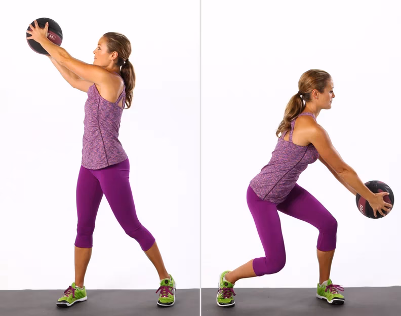 What is a medicine ball exercise?