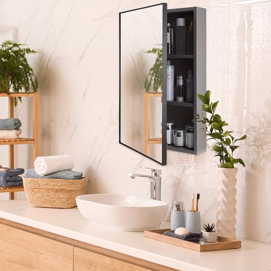 What are medicine cabinets made of?