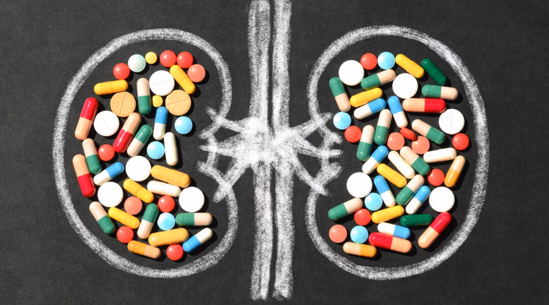 What types of blood pressure medicines are prescribed for people with kidney disease?