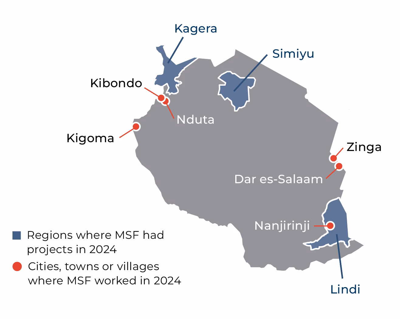 What does MSF stand for in Tanzania?