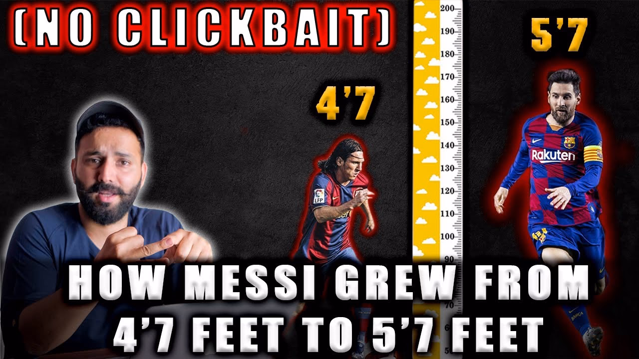 Why did Messi need help to fix his height?