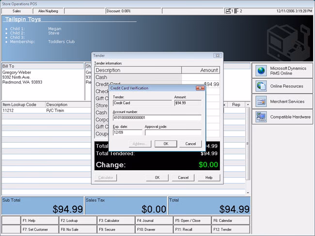 How does Microsoft retail management system work?