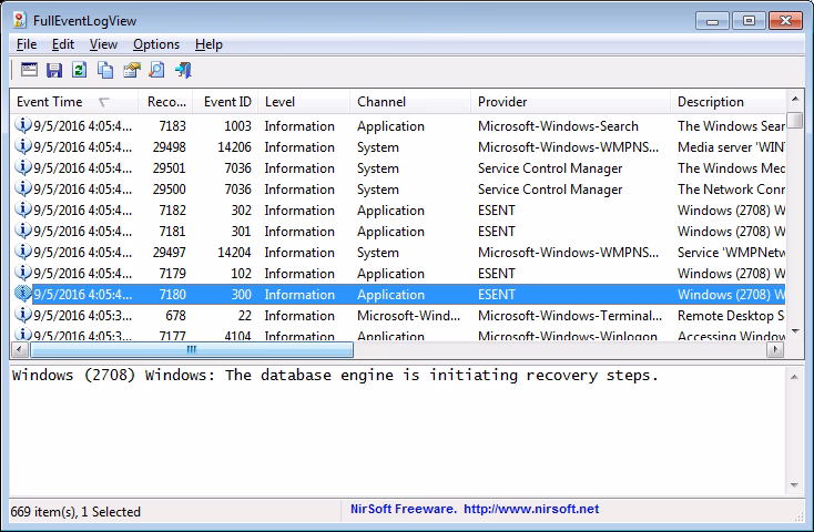 What is a security event log?