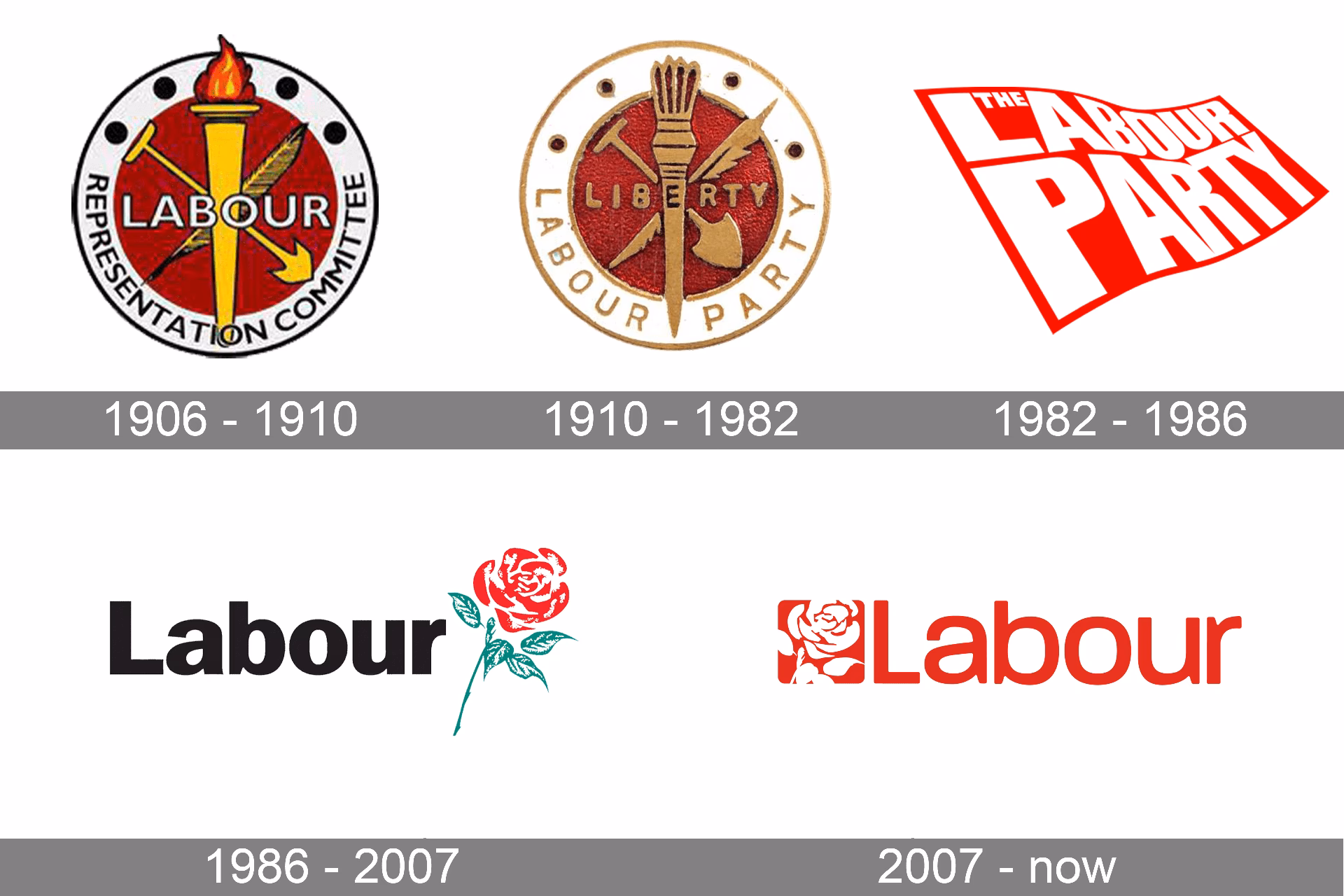How many logos of former UK government departments and agencies are there?