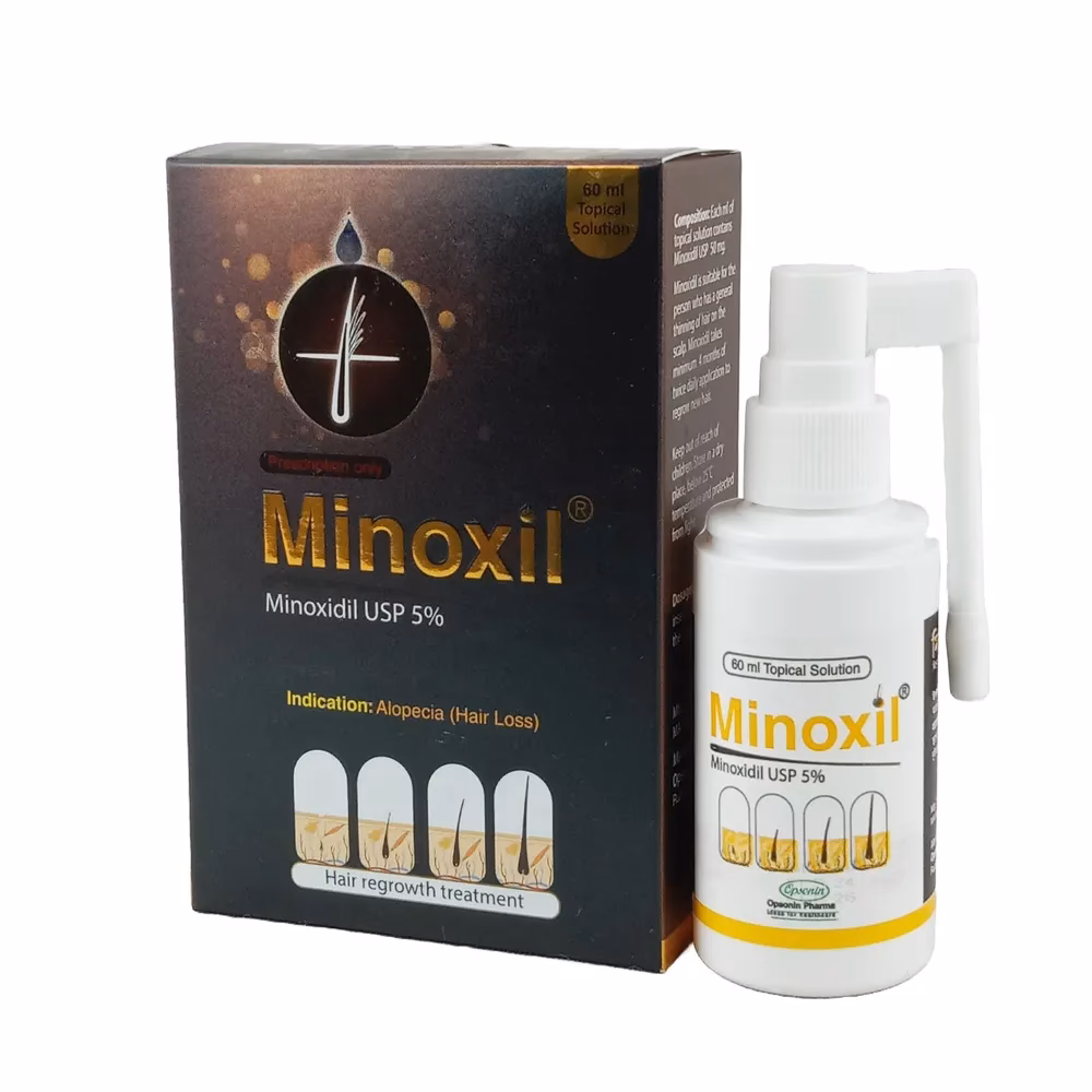 Is minoxidil 5% available on the NHS?