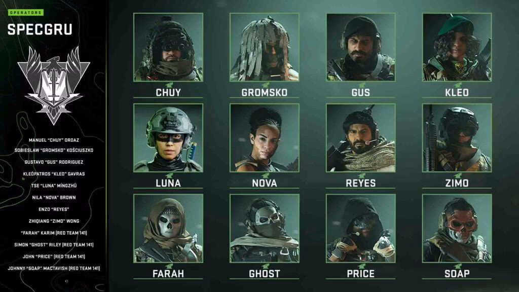 How many operators can you unlock in Call of Duty Modern Warfare?