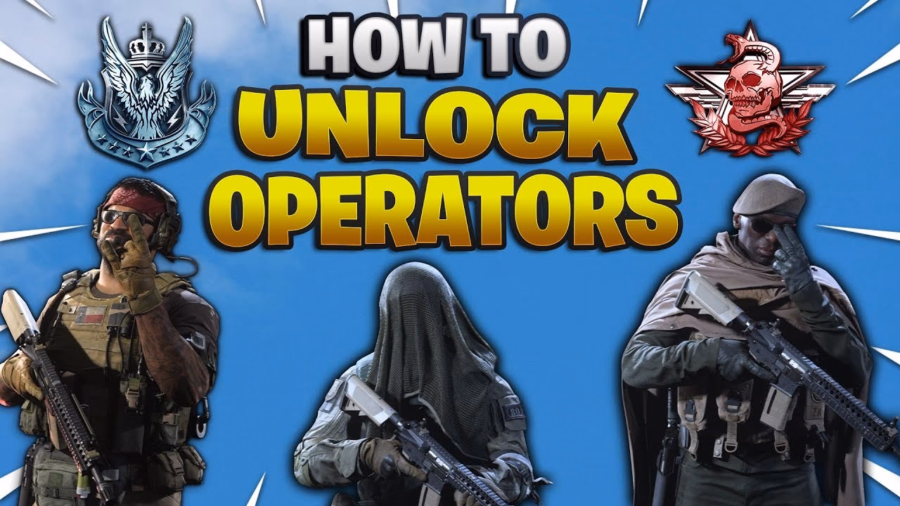 How do you unlock operators in Call of Duty Modern Warfare?