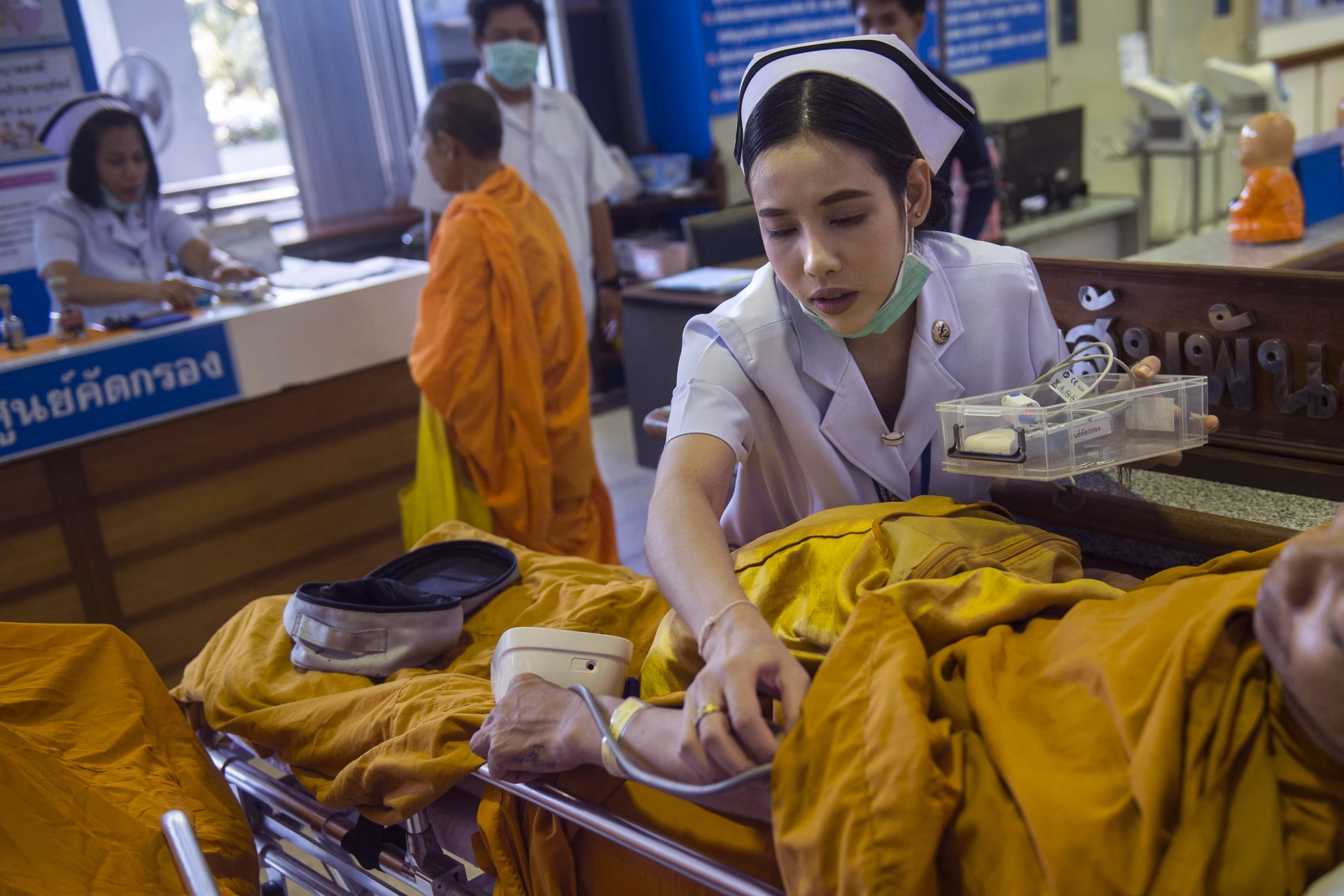 What did monks do if a patient was a leper?