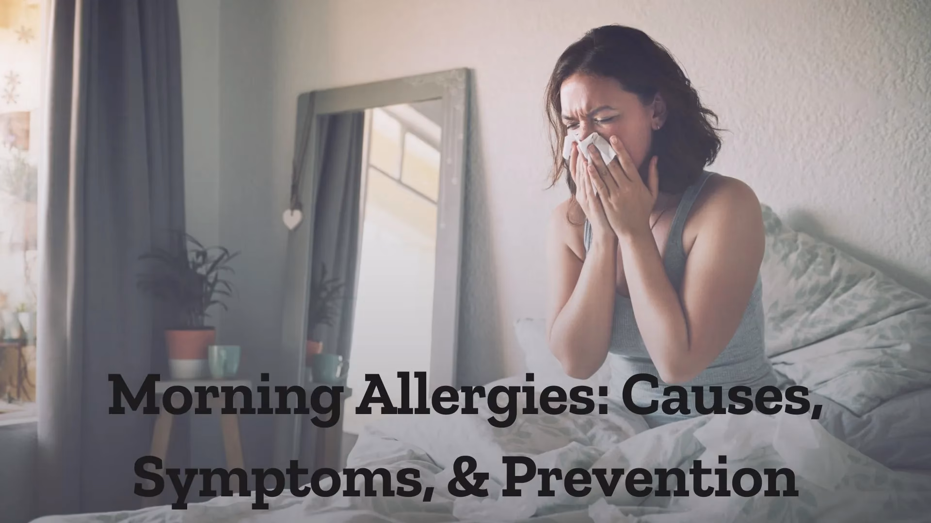 Do allergy symptoms start in the morning?