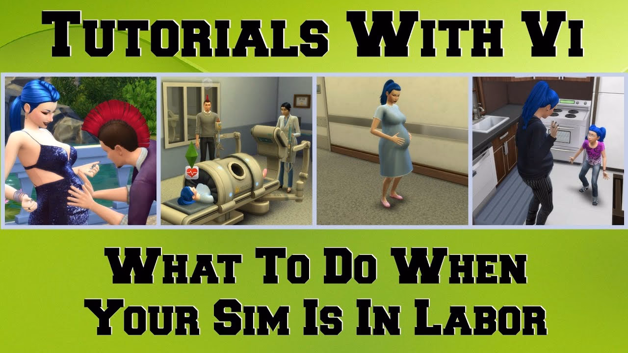 How do you induce labor in a pregnant Sim?
