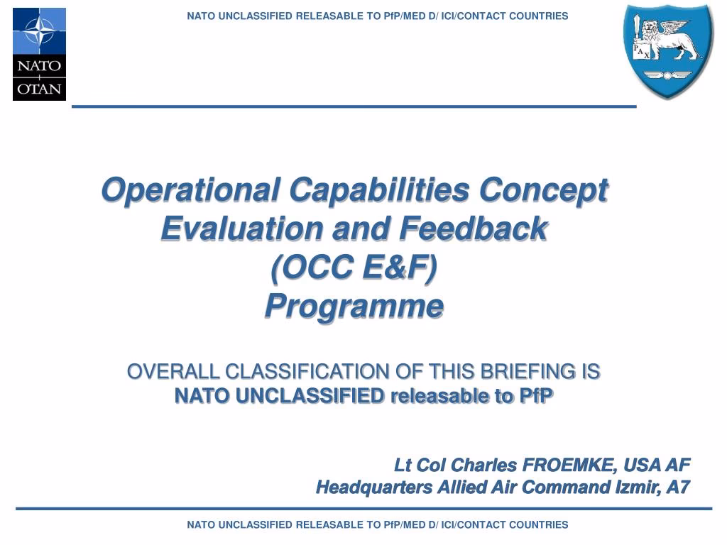 What is operational capability concept evaluation 2022?
