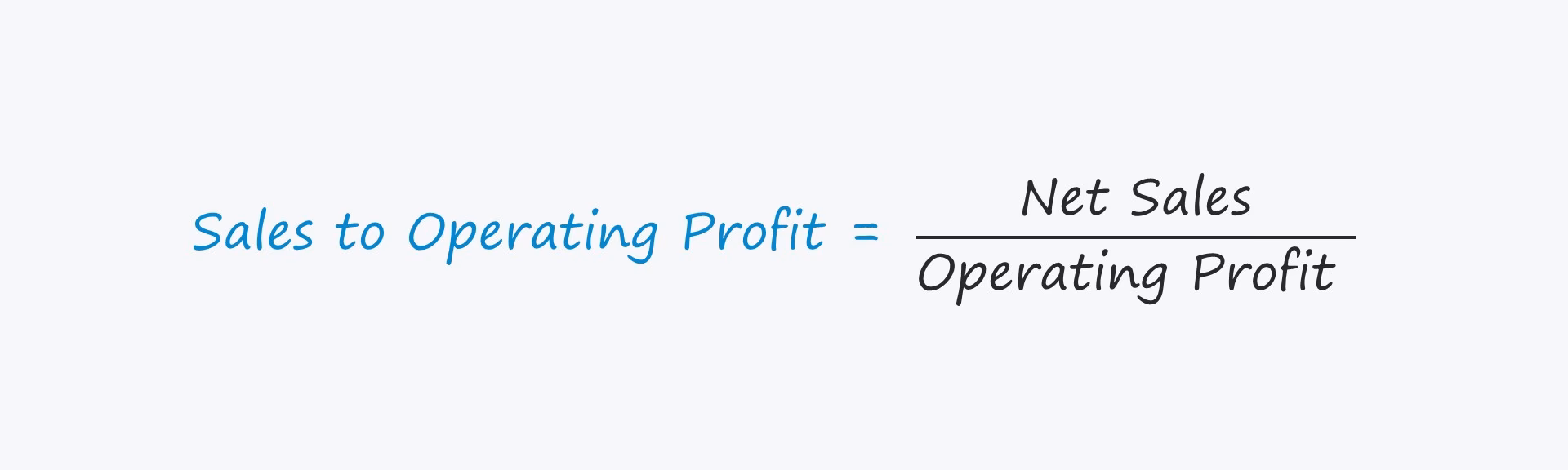What is sales to operating profit ratio?