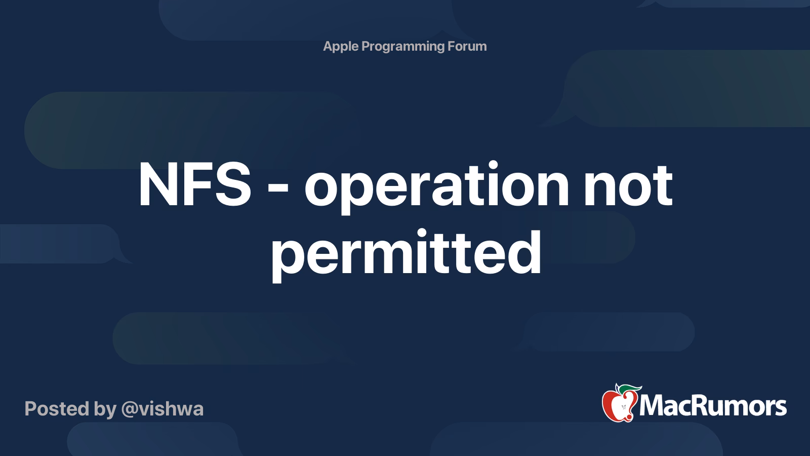 What if the NFS permissions cannot be understood by the server?