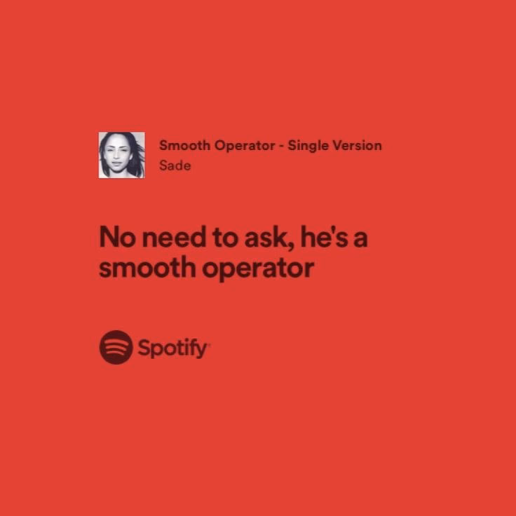 What does Smooth Operator mean?