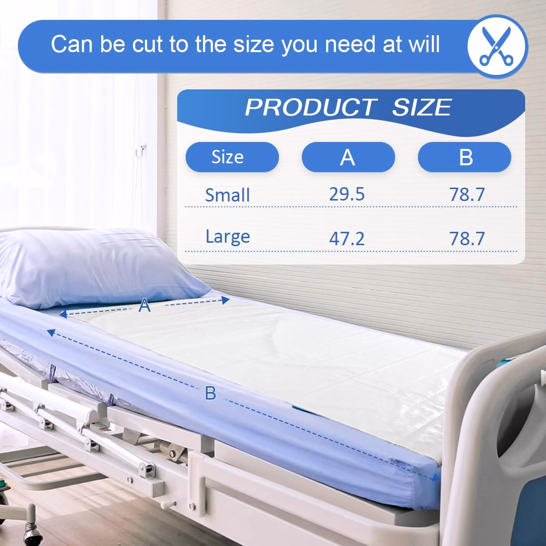 What is hospital direct's in-bed self turn – slide cushion?