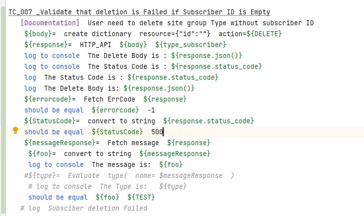 What is a robot framework cheat sheet?