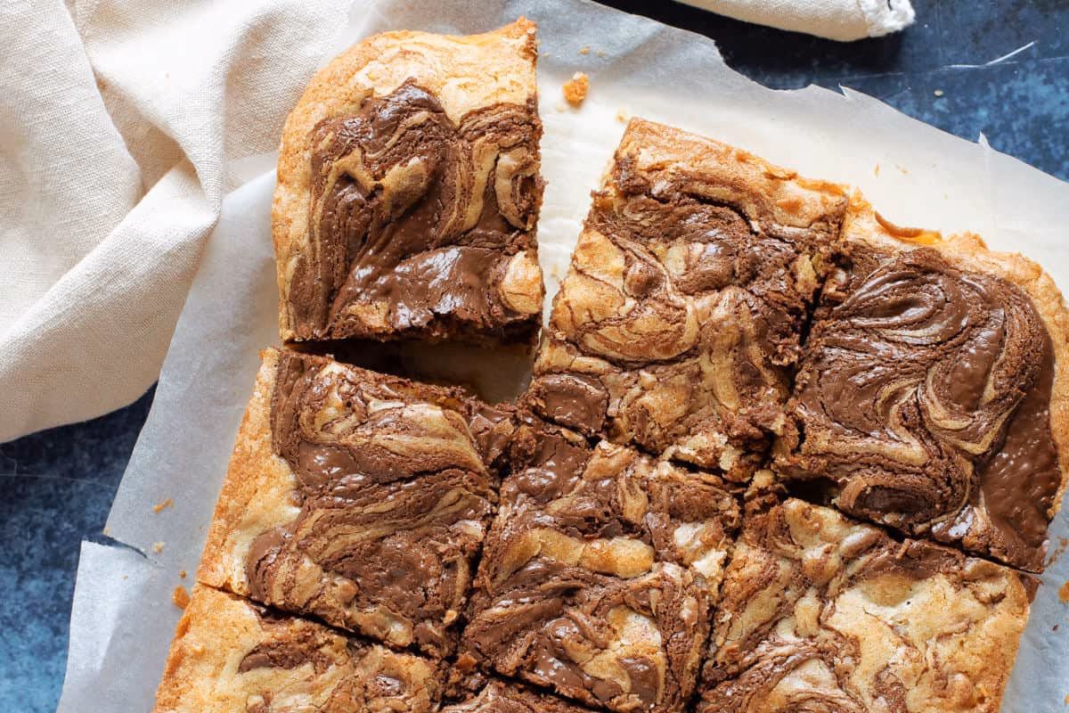 How do you make a Blondie with Nutella?