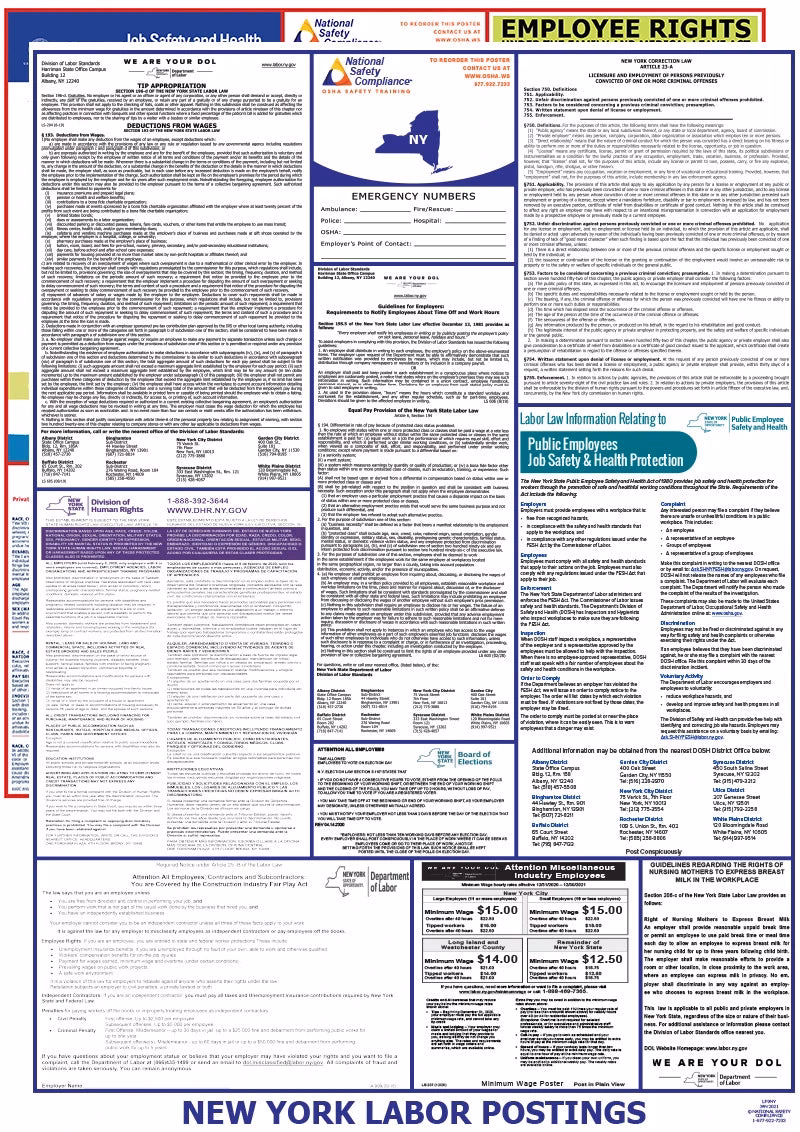 What are New York labor law posters – 2024?