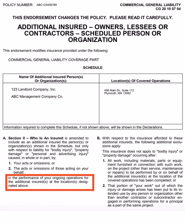 What is the difference between ongoing operations and completed operations?