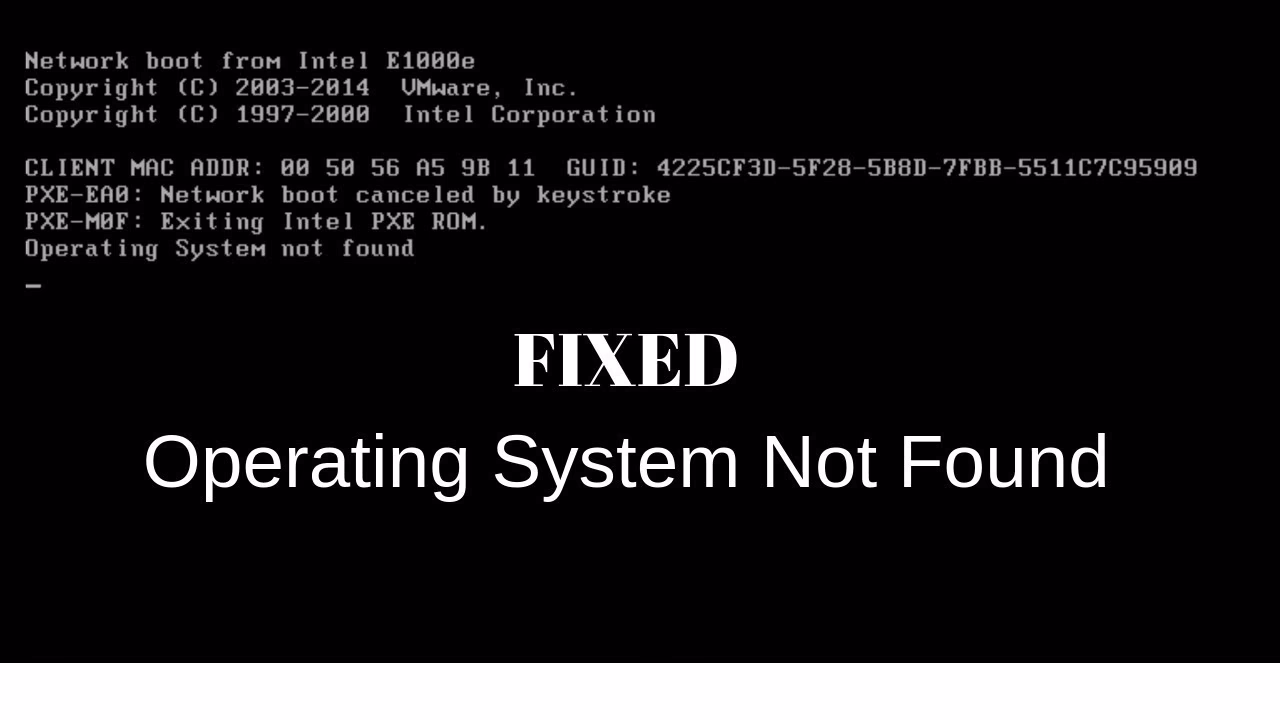 What happens if VMware OS not found?
