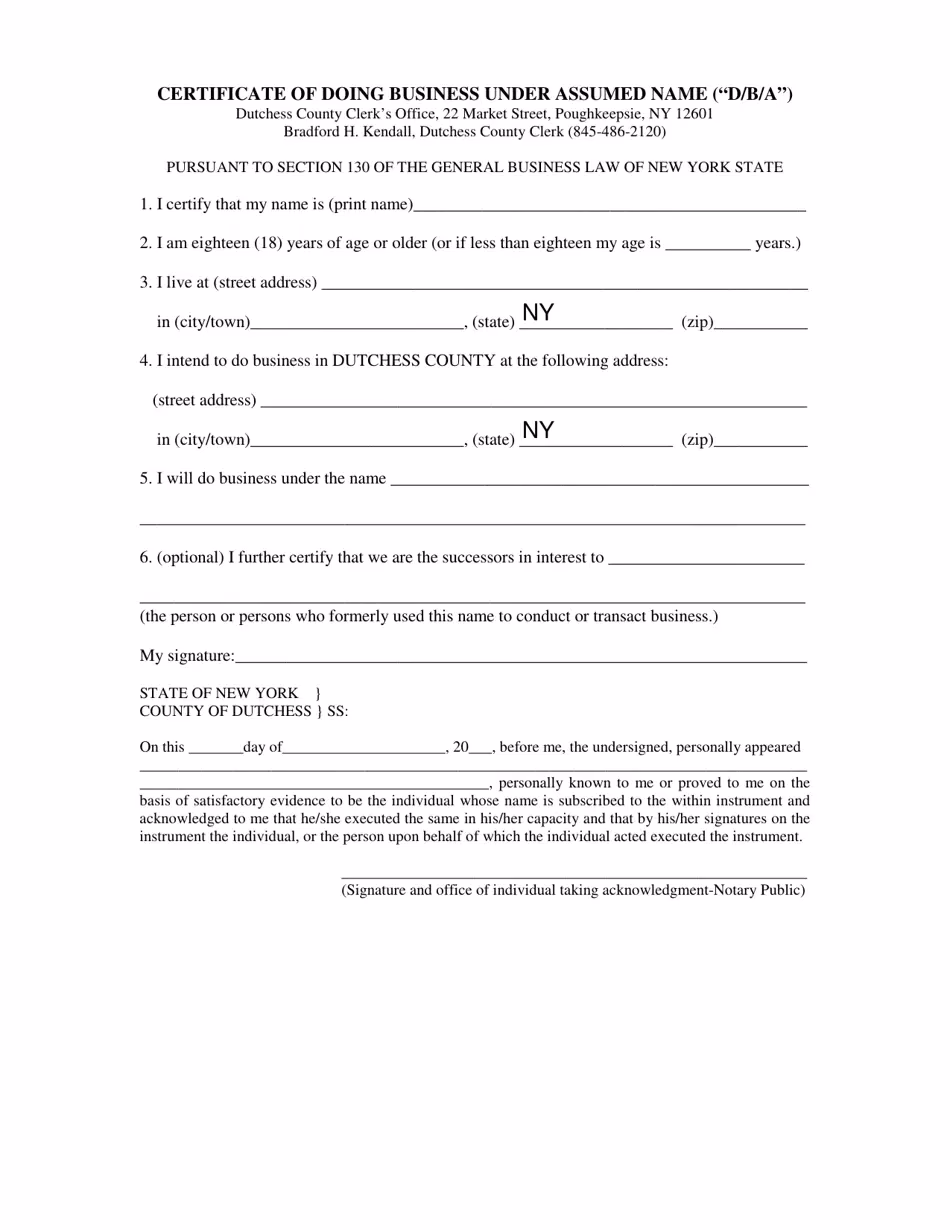 What does operating name mean?