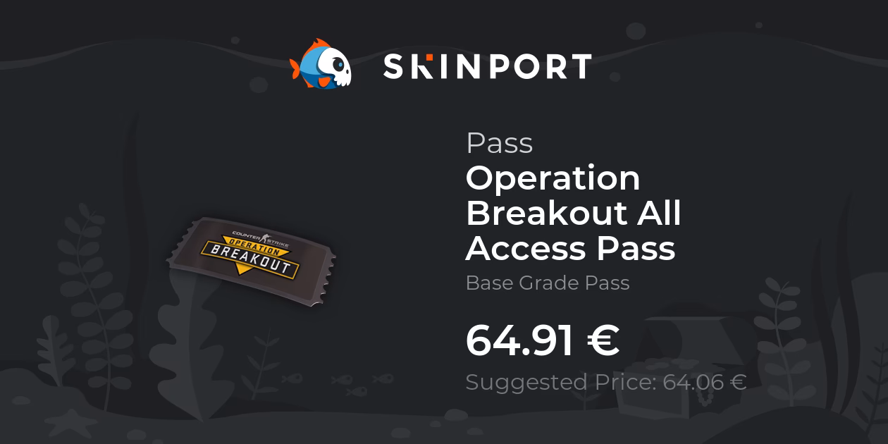 How popular is operation breakout All Access Pass CS2?