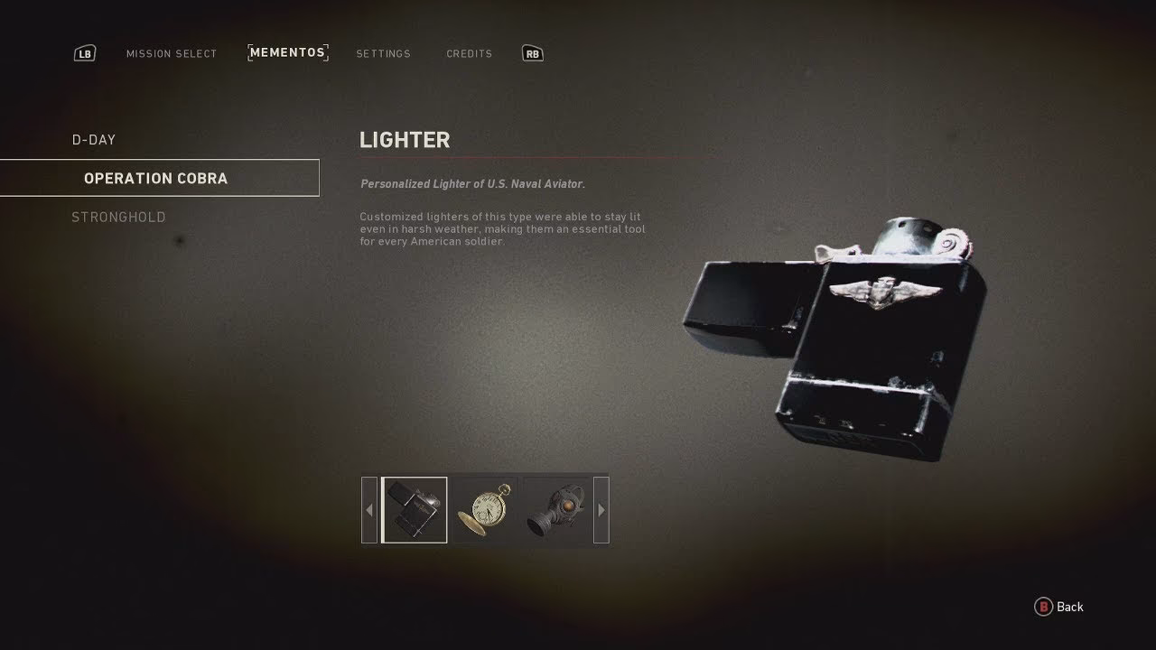 What are mementos in Call of Duty WW2?