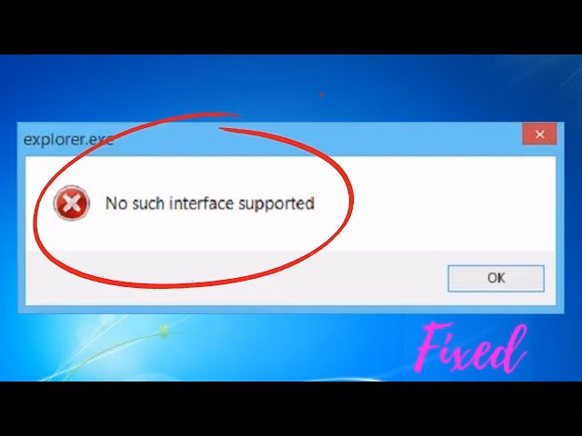 Why did the QueryInterface call fail?