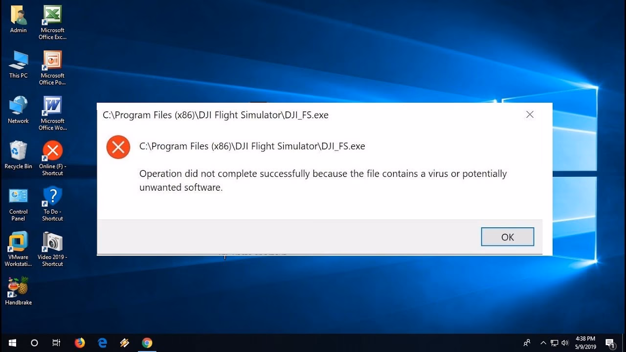 How do I fix a virus error on Windows 10?