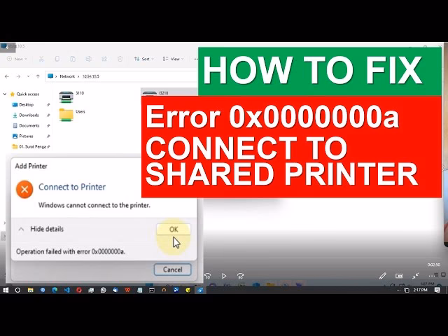 Why can't I share a printer on Windows 11?