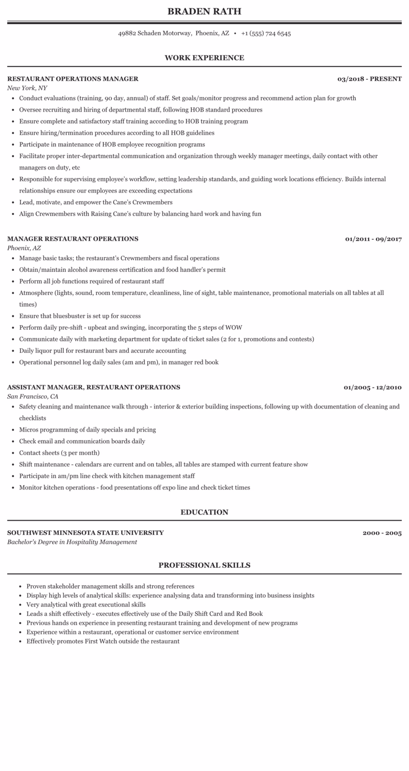 How do I hire a restaurant operations manager?