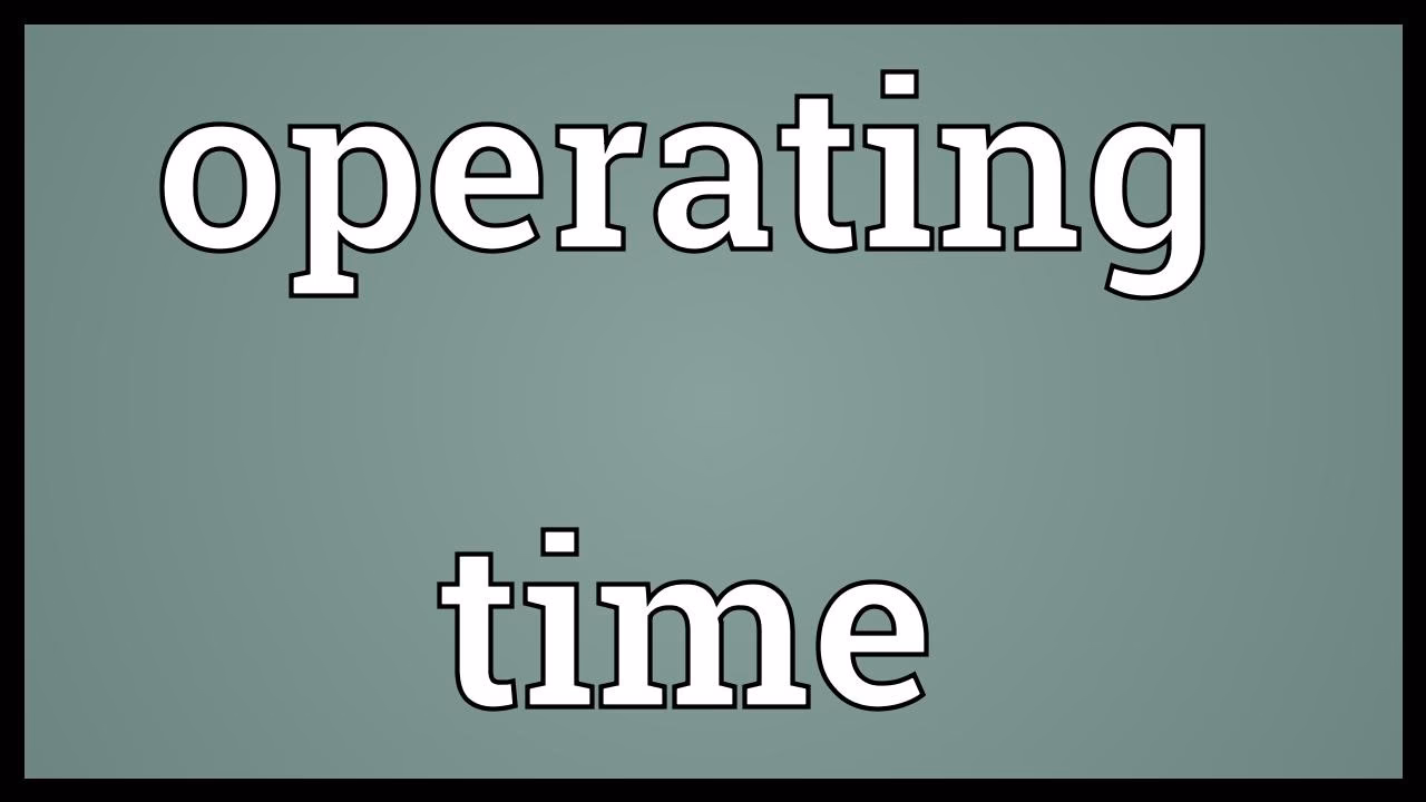 What is the difference between setup and operation time?
