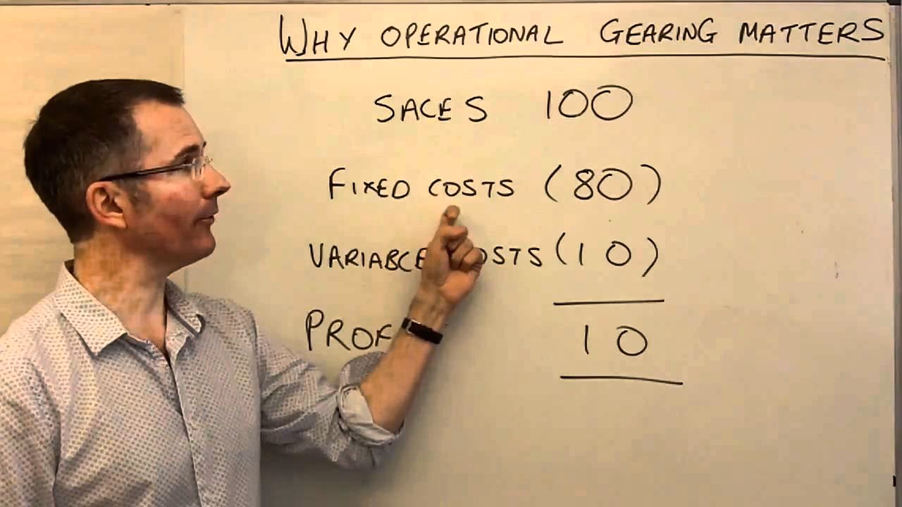 How is operational gearing calculated?