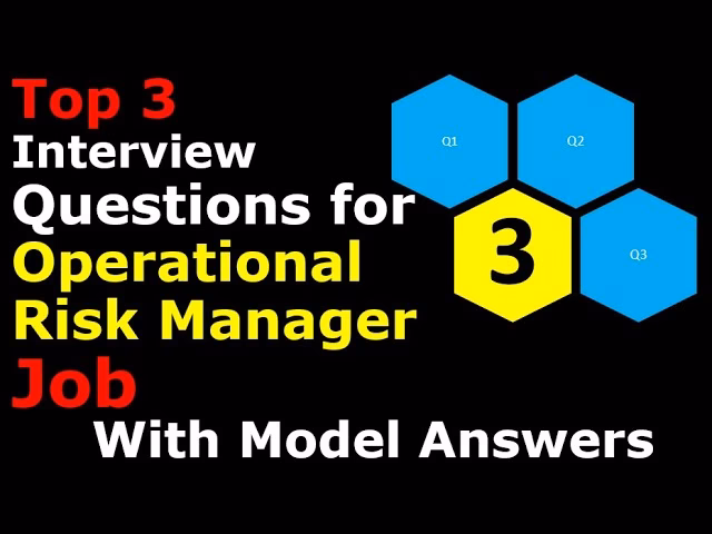 How do you answer an operational risk interview question?