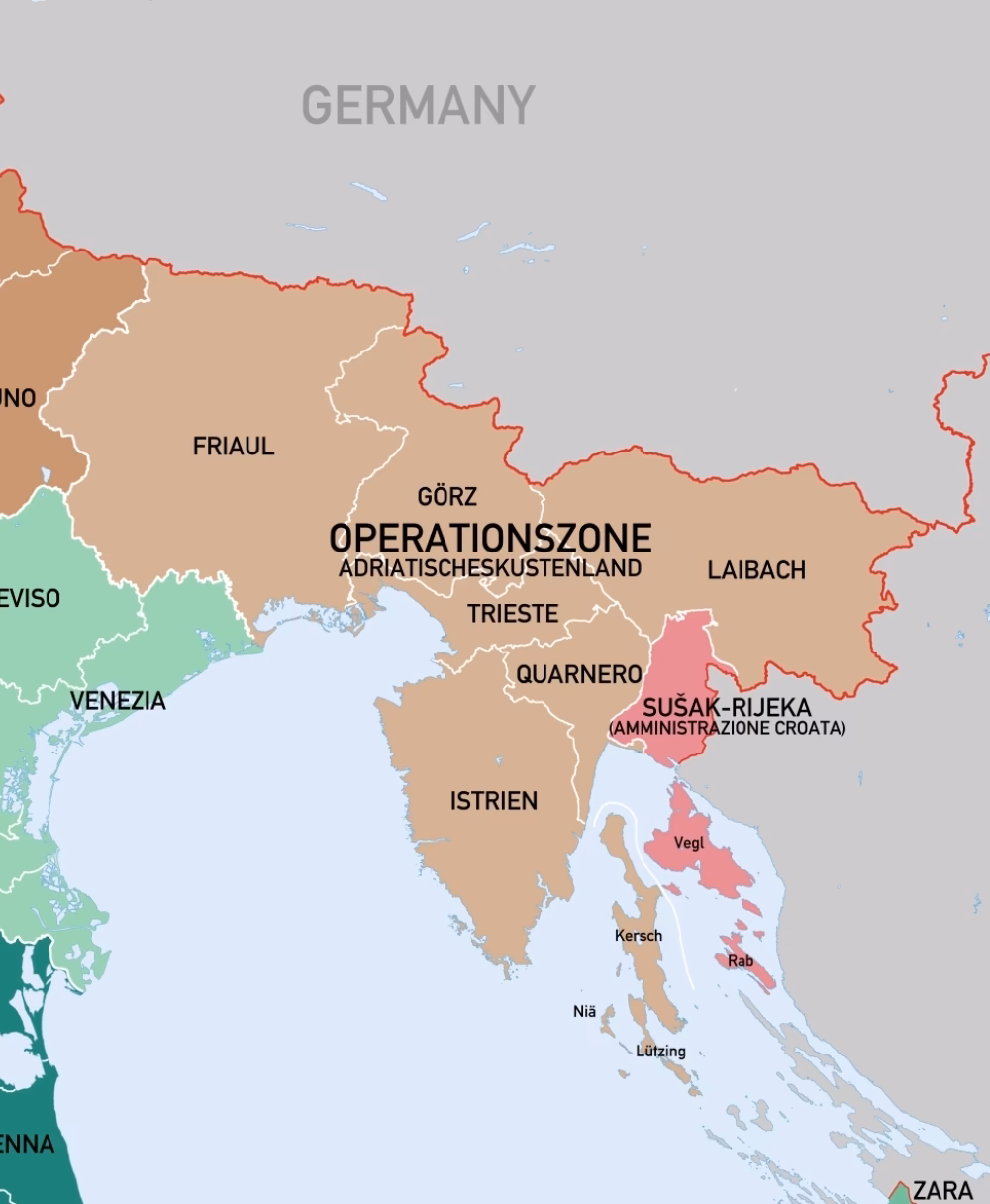 What was the Operational Zone of the Alpine foothills?