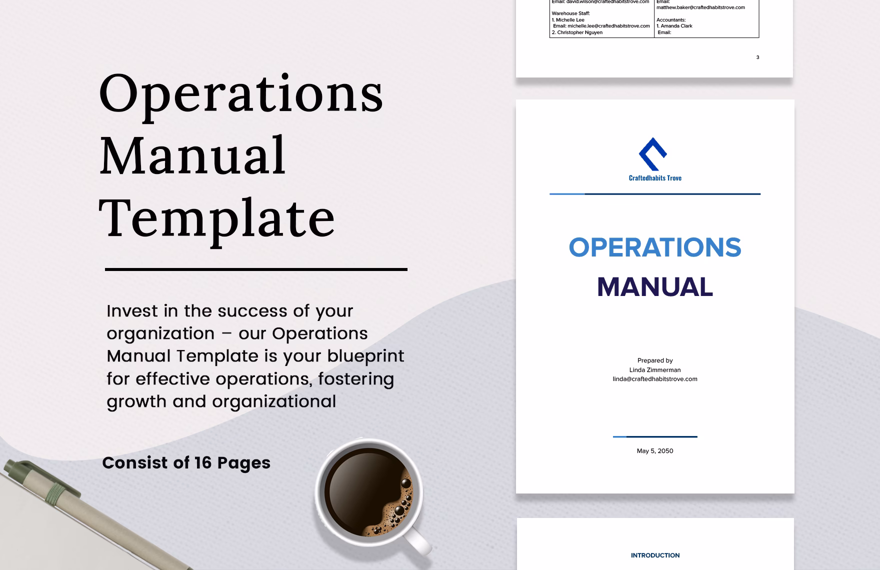 How to create a good operations manual?