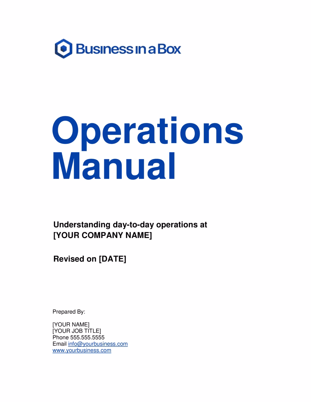 How do I choose the best operations manual template?