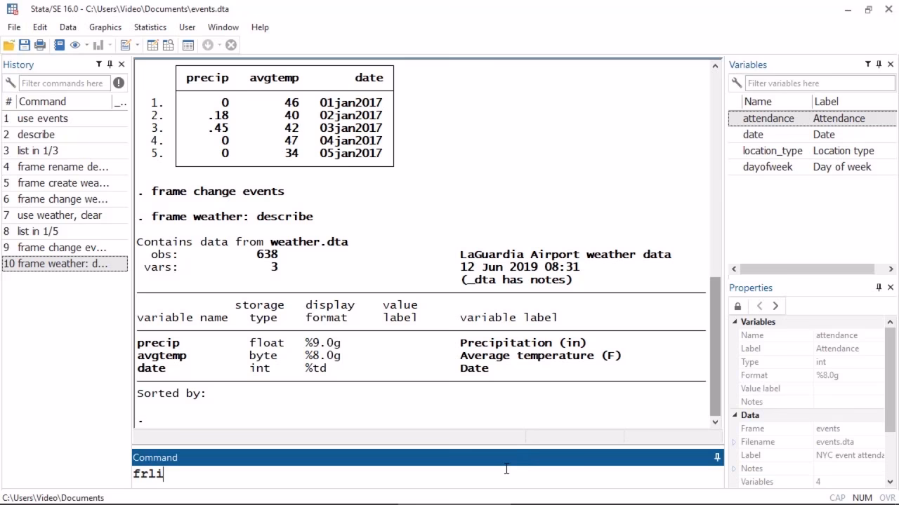 What is a foreach command in Stata?