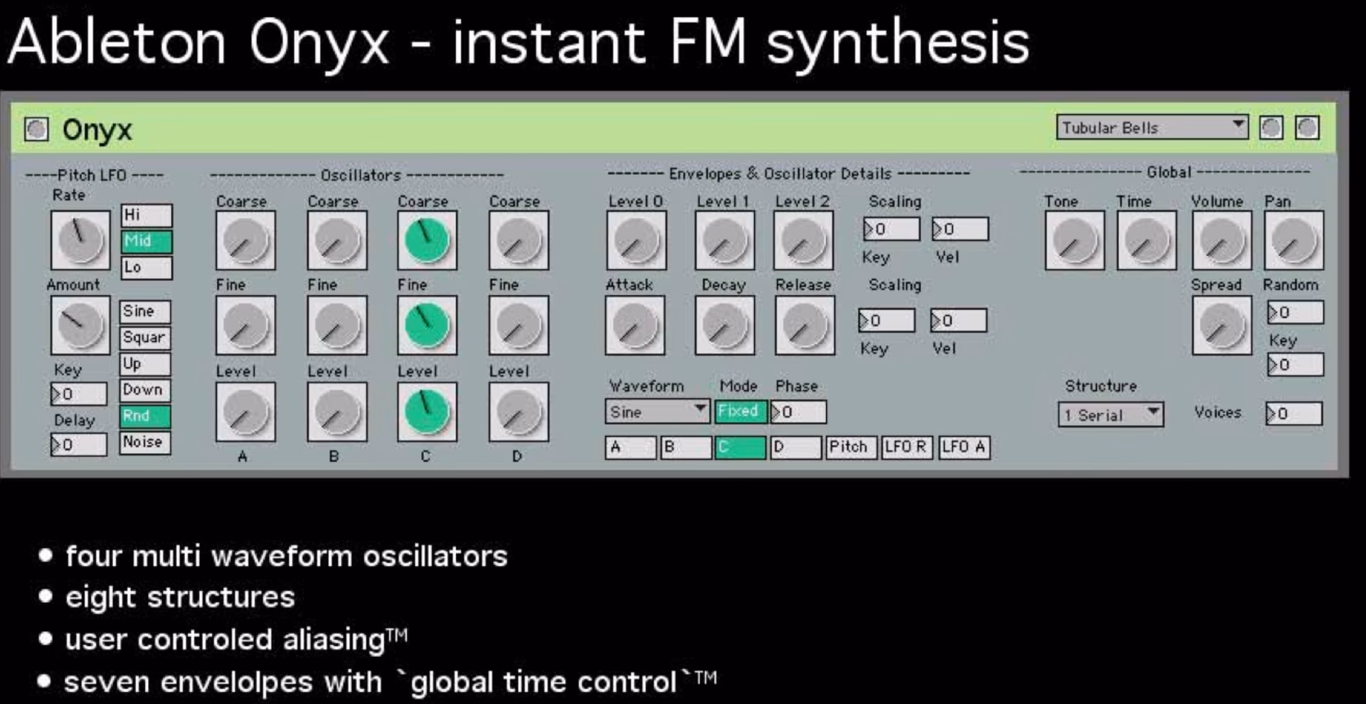What is a free pack of presets for Ableton's Operator synth?