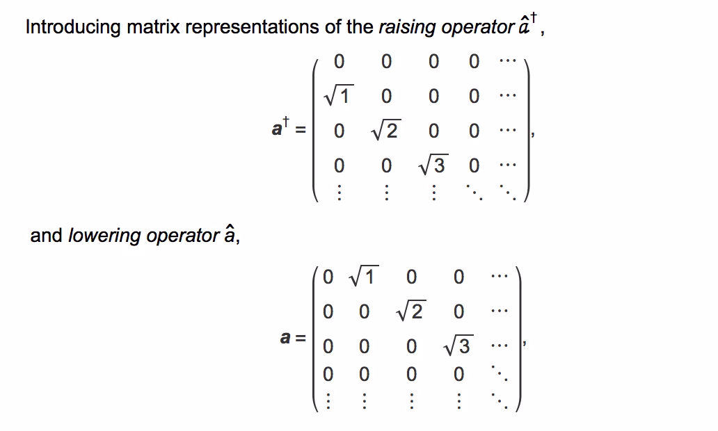 What is operators and matrices (OAM)?