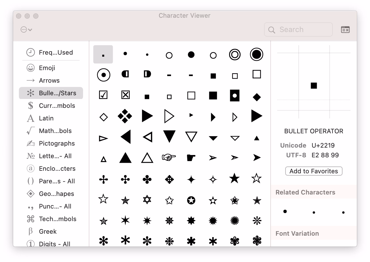How do you make a operand on a Mac?