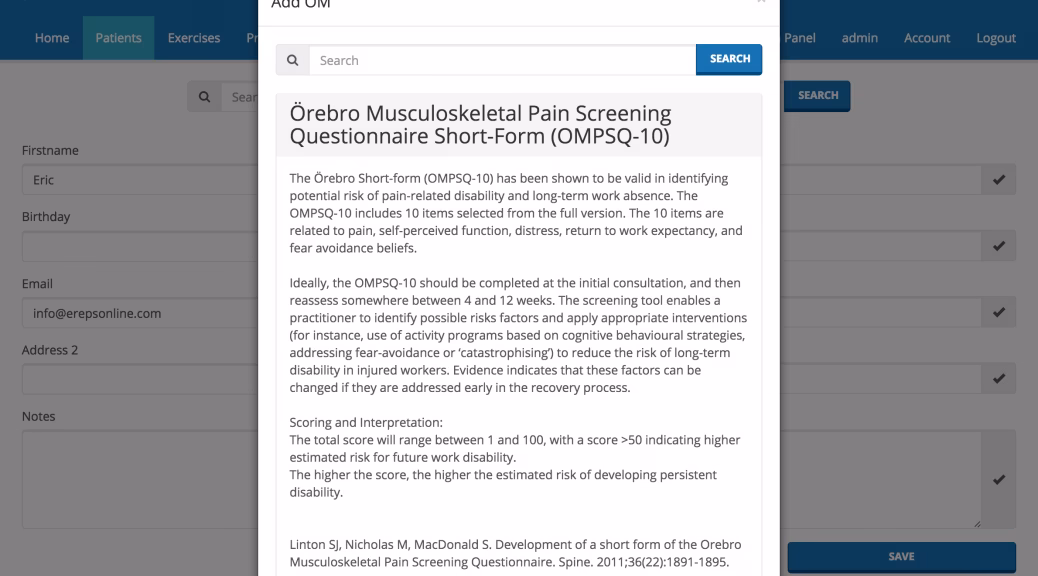 What is a good Rebro score?