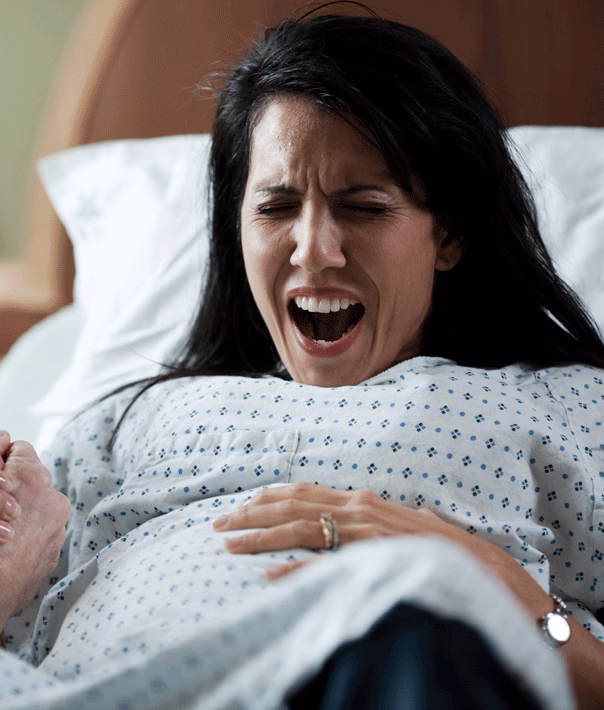 How do women feel during birth?