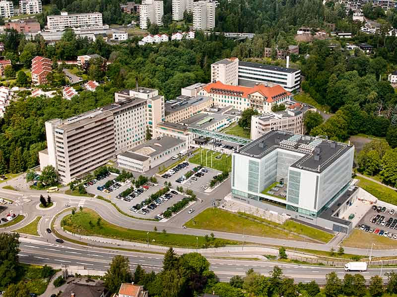 How many beds does Oslo University Hospital have?